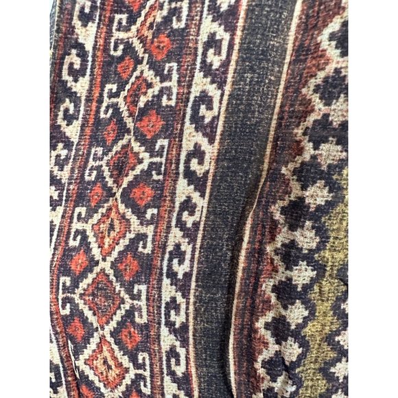 Leaf Silk Scarf – SAACHI Bally Scarf Womens 1 Brown Printed Silk Fringe New